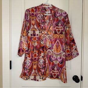 Chico’s Paisley Tunic - Size M/8 (US Standard) or 1 (Chico's Size)